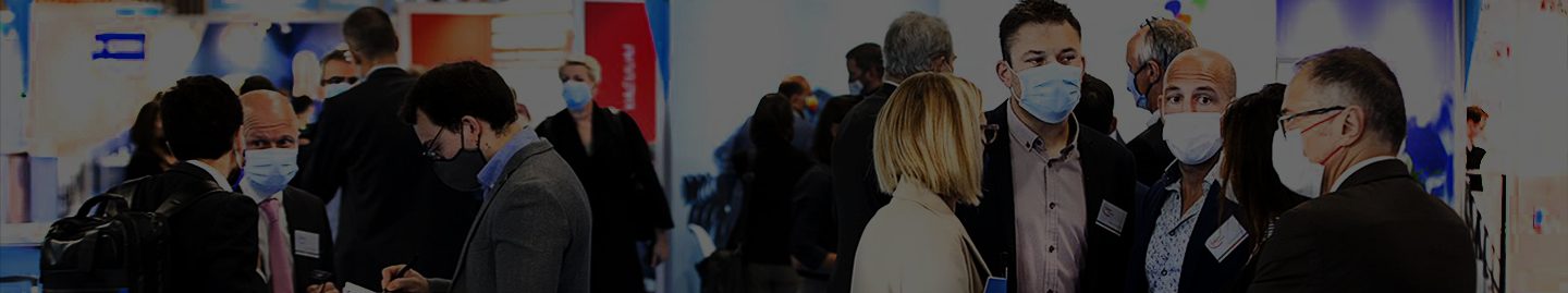 Registration counter at Pharmapack Europe