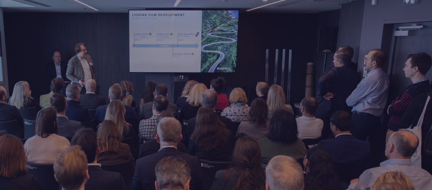 Pharma professionals at speakers event 